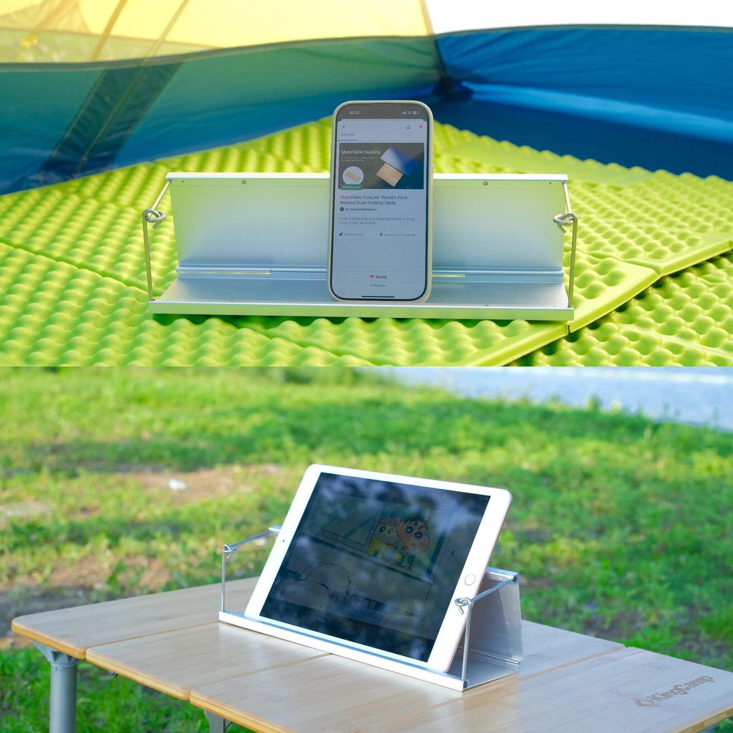 motorcycle camping table